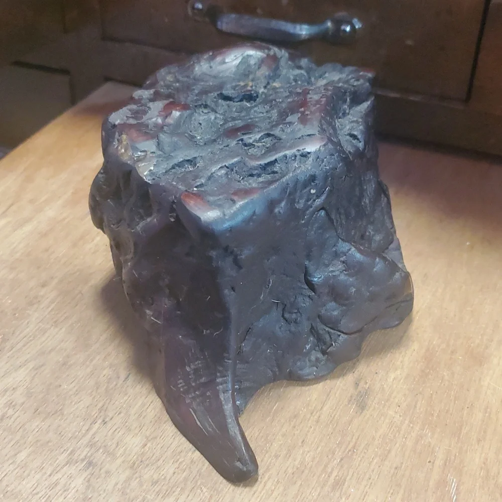 VINTAGE MANZANIA ROOT BURL TRINKET BOX RARE DD